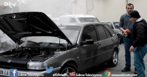 SEYİR HALİNDEKİ OTOMOBİLDE YANGIN