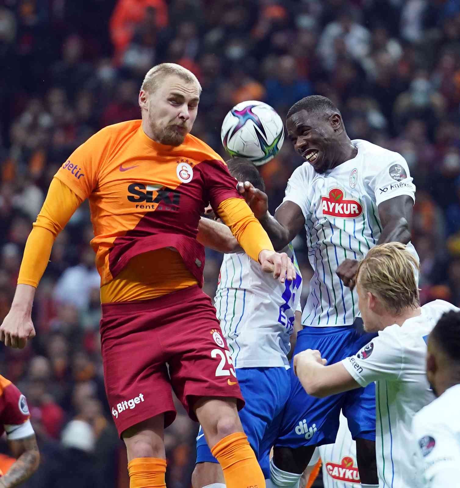 Spor Toto Süper Lig: Galatasaray: 1 - Çaykur Rizespor: 1 (İlk yarı) Spor Toto Süper Lig’in 27. haftasında Galatasaray, Çaykur Rizespor’u ağırlıyor. Müsabakanın ilk yarısı 1-1’lik eşitlikle sona erdi. Maçtan ...