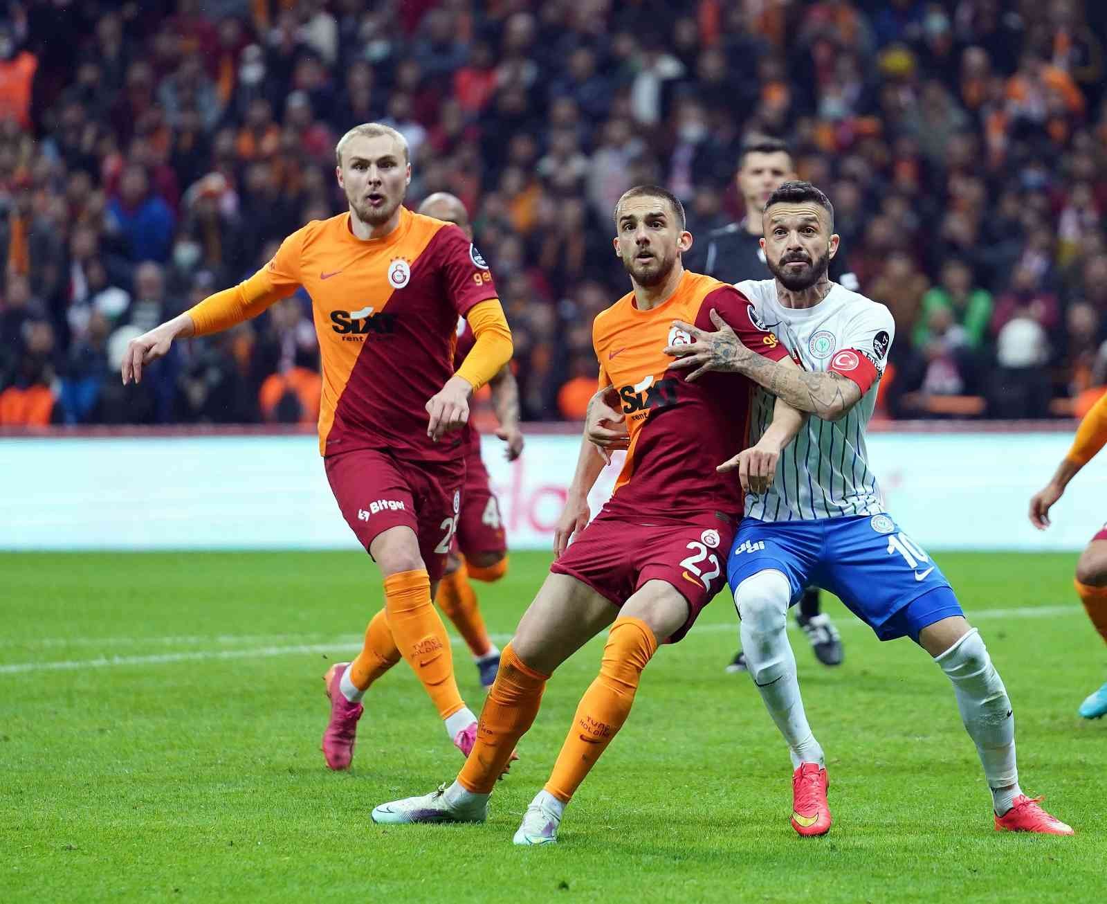 Spor Toto Süper Lig: Galatasaray: 1 - Çaykur Rizespor: 1 (İlk yarı) Spor Toto Süper Lig’in 27. haftasında Galatasaray, Çaykur Rizespor’u ağırlıyor. Müsabakanın ilk yarısı 1-1’lik eşitlikle sona erdi. Maçtan ...