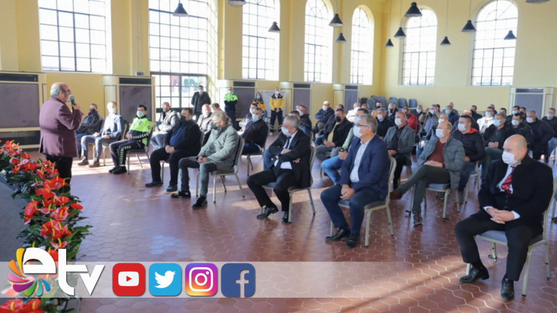 TAKSİCİ ESNAFI İLE COVİD-19 TOPLANTISI