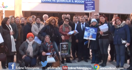 TERMİK SANTRAL PROTESTO EDİLDİ