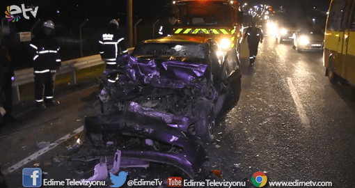 TRAFİK KAZASI : 1 ÖLÜ