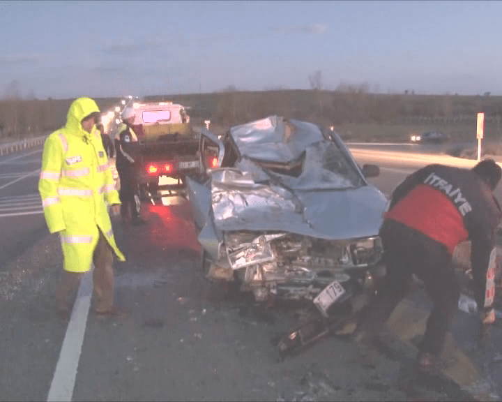 TRAFİK KAZASI 1 YARALI