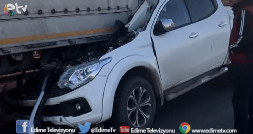 TRAFİK KAZASI 1 YARALI