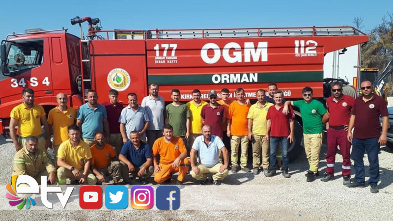 TRAKYA’DAN EKİPLER YANGIN BÖLGESİNDE TEK YÜREK OLDULAR