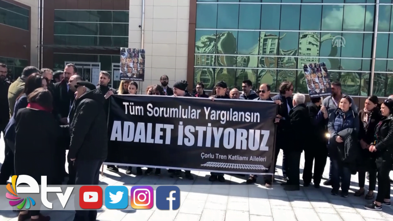 TREN KAZASINDA ÖLENLER İÇİN SESSİZLİK EYLEMİ