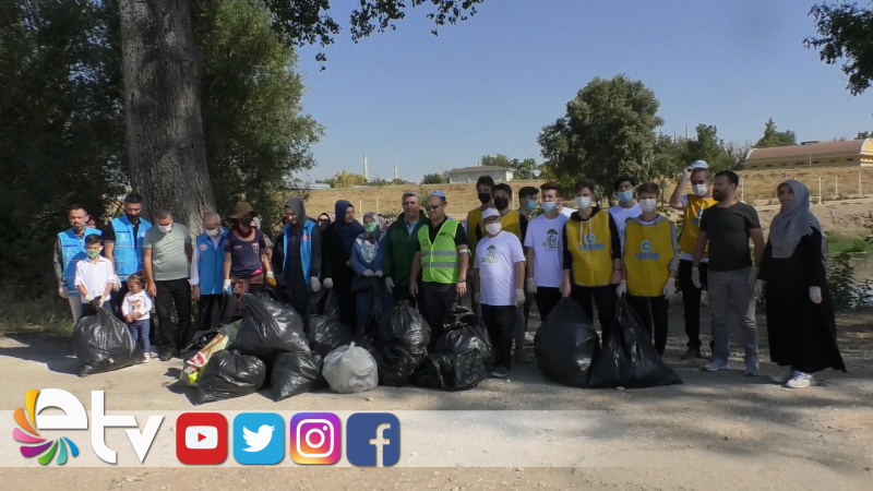TUNCA KENARINDA PLASTİK ATIK TOPLAMA YARIŞMASI DÜZENLENDİ