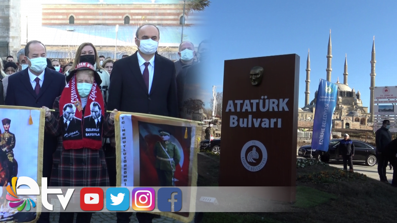 TÜRKİYE'NİN EN UZUN ATATÜRK BULVARI AÇILDI