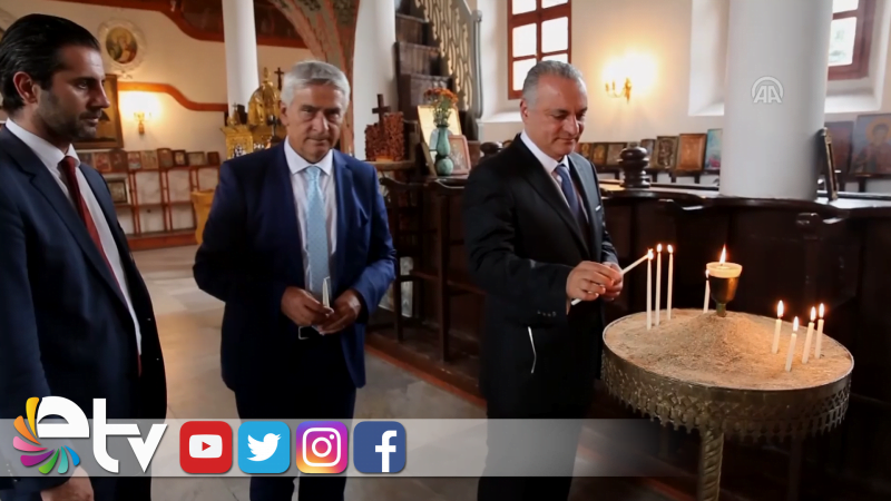 TUTUKLU YUNAN ASKERLERİNE ZİYARET