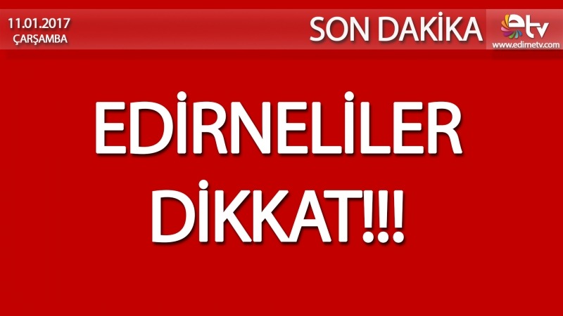 VALİ UYARDI!!
