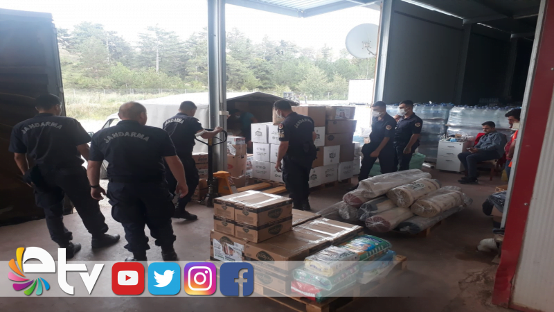 YARDIMLAR AFET BÖLGESİNE ULAŞTIRILDI