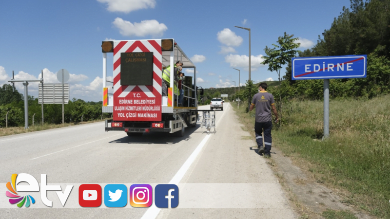 YOL ÇİZGİ ÇALIŞMASI NEDENİYLE ARAÇ PARK ETMEYİN UYARISI