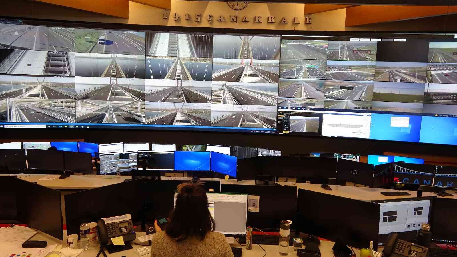 Dünyanın en uzun orta açıklığına sahip 1915 Çanakkale Köprüsü ve bağlantı otoyolları son teknolojik Akıllı Ulaşım Sistemleri (AUS) ile donatıldı ...