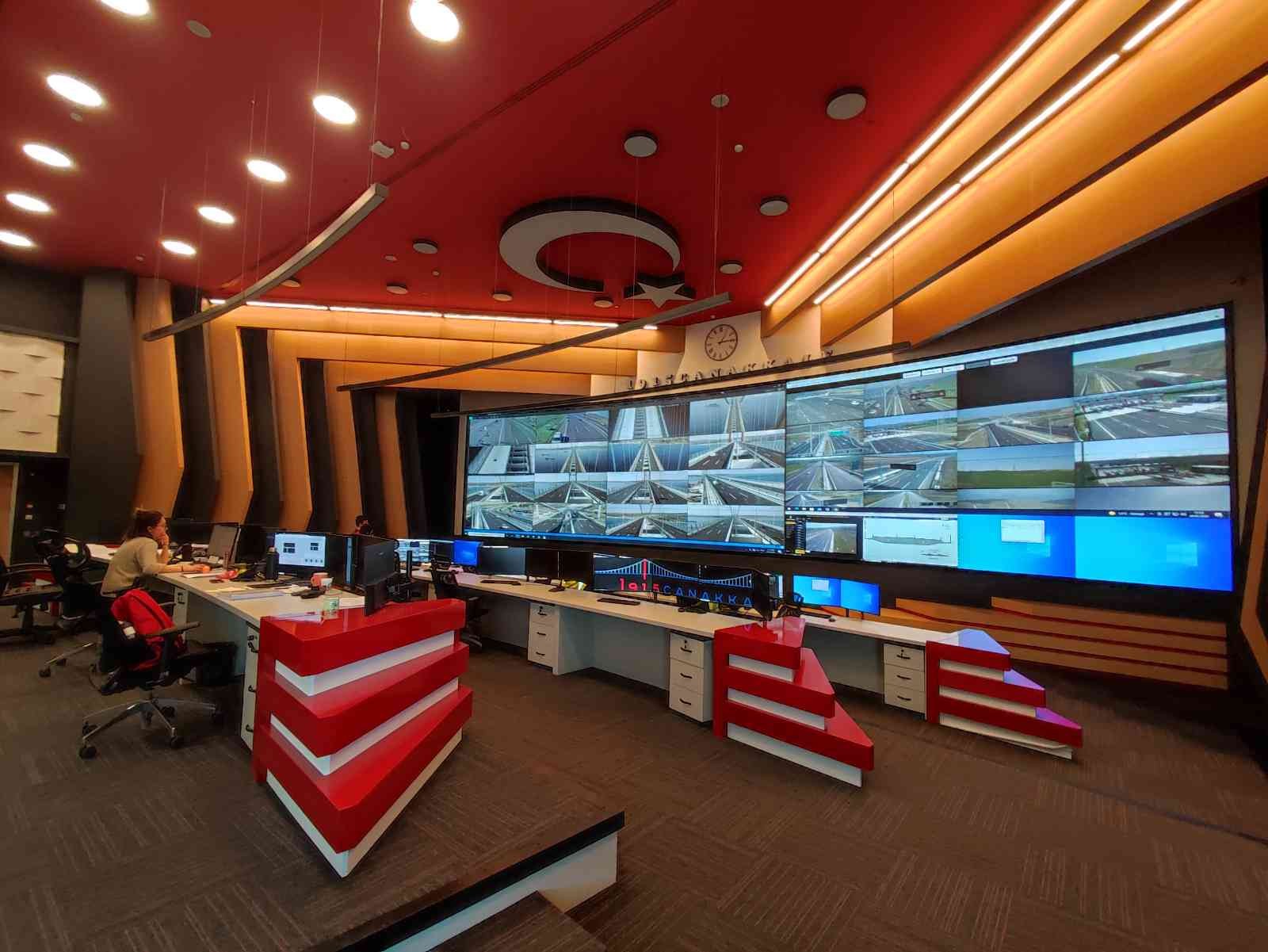 Dünyanın en uzun orta açıklığına sahip 1915 Çanakkale Köprüsü ve bağlantı otoyolları son teknolojik Akıllı Ulaşım Sistemleri (AUS) ile donatıldı ...