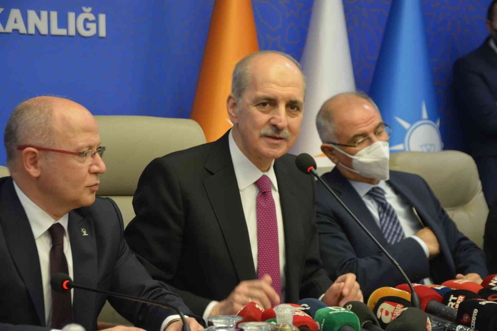 AK Parti Genel Başkanvekili Prof. Dr. Numan Kurtulmuş: Ukrayna ile Rusya arasında yaşanan savaştan ders çıkarılması gerektiğini belirten AK Parti Genel Başkanvekili Prof. Dr. Numan Kurtulmuş, "Türkiye ...