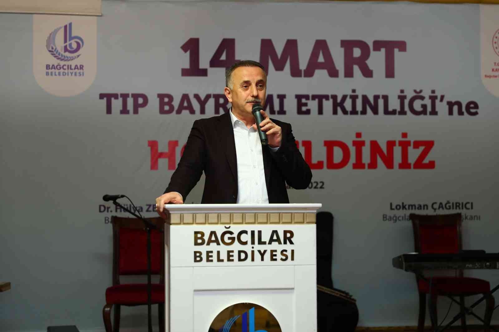 Bağcılar Belediyesi, 14 Mart Tıp Bayramı dolayısıyla ilçede görev yapan sağlık çalışanları ile ailelerini yemekte ağırladı. Salgınla mücadelede ...