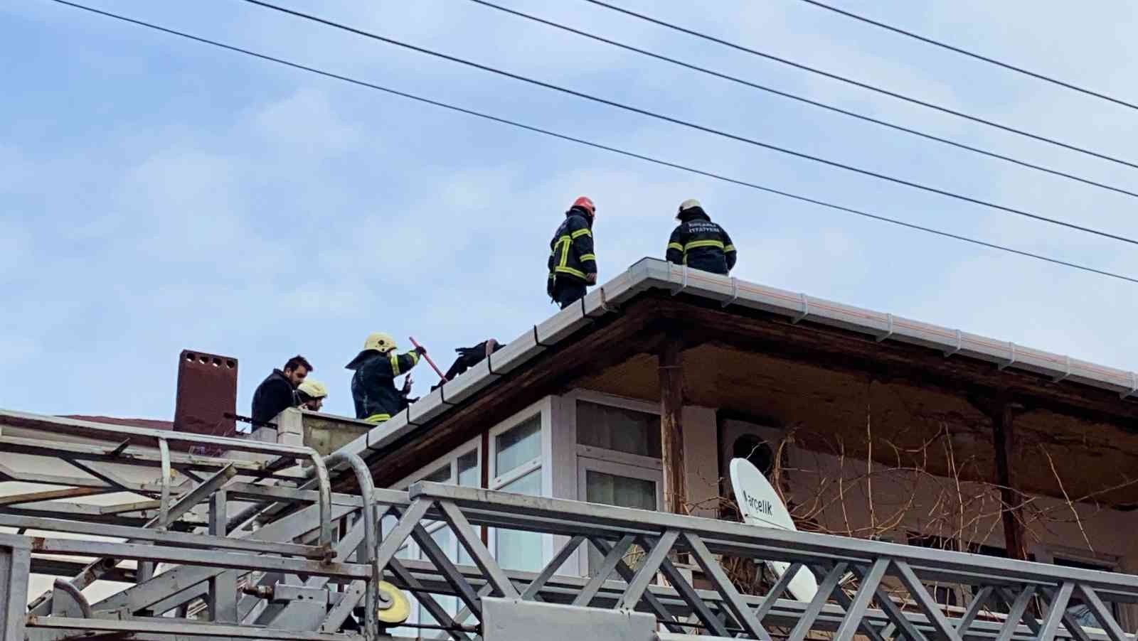 Binanın çatısı alevlere teslim oldu, 3 kişi dumandan etkilendi Kocaeli’nin Gebze ilçesinde üç katlı bir binanın çatısında çıkan yangında 3 kişi dumandan etkilendi. Yangın, Kocaeli’nin Gebze ilçesi Beylikbağı ...