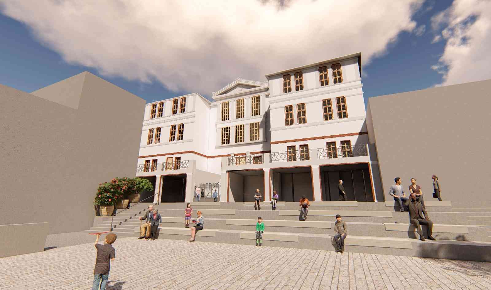 Taş Mektep avlusuna kavuşuyor Mudanya Belediyesi’nin restorasyonunu tamamladığı Tirilye’deki Taş Mektep, avlusuna kavuşuyor. Mudanya’nın tarihini ve kültürel özelliklerini ...