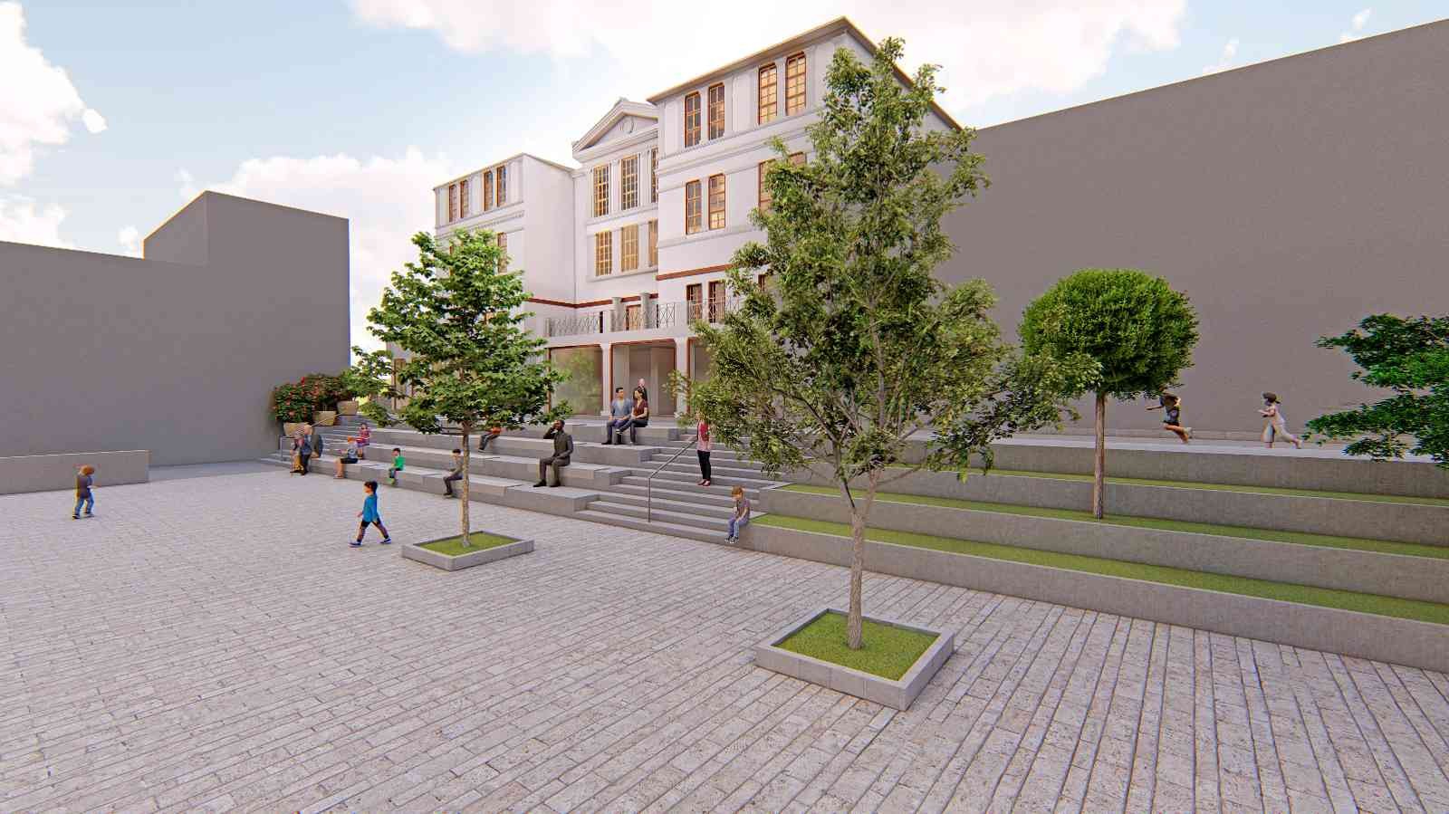 Taş Mektep avlusuna kavuşuyor Mudanya Belediyesi’nin restorasyonunu tamamladığı Tirilye’deki Taş Mektep, avlusuna kavuşuyor. Mudanya’nın tarihini ve kültürel özelliklerini ...