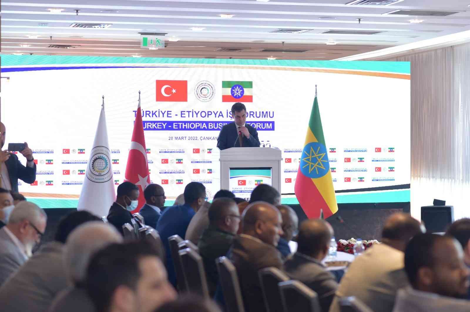 Türkiye-Etiyopya iş forumuna geniş katılım Türkiye-Etiyopya İş Formu Konferansı, Sanayiciler İş Kadınları ve İş Adamları Konfederasyonu (SANKON) ile Etiyopya Ticaret Odası, Etiyopya ...