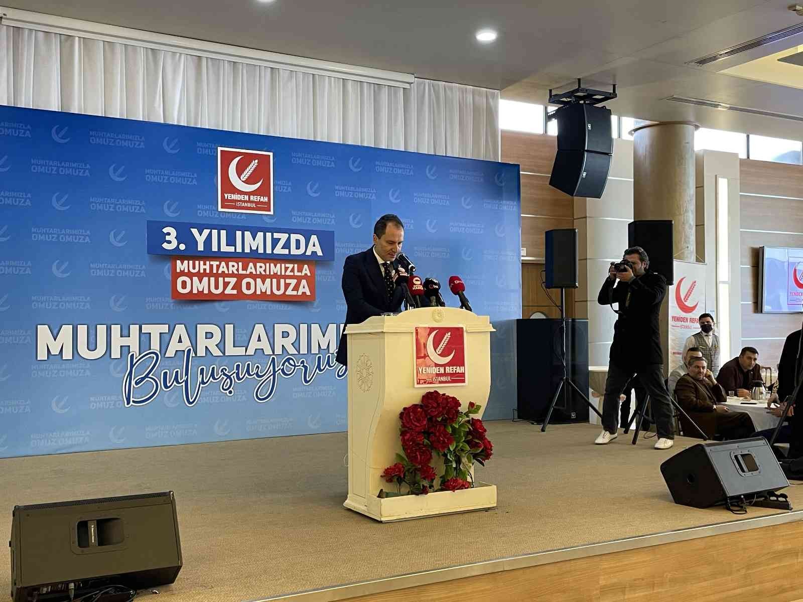 Yeniden Refah Partisi Genel Başkanı Dr. Fatih Erbakan, İstanbul’daki bazı ilçelerin muhtarları ile kahvaltıda bir araya geldi. Erbakan, iktidar ...