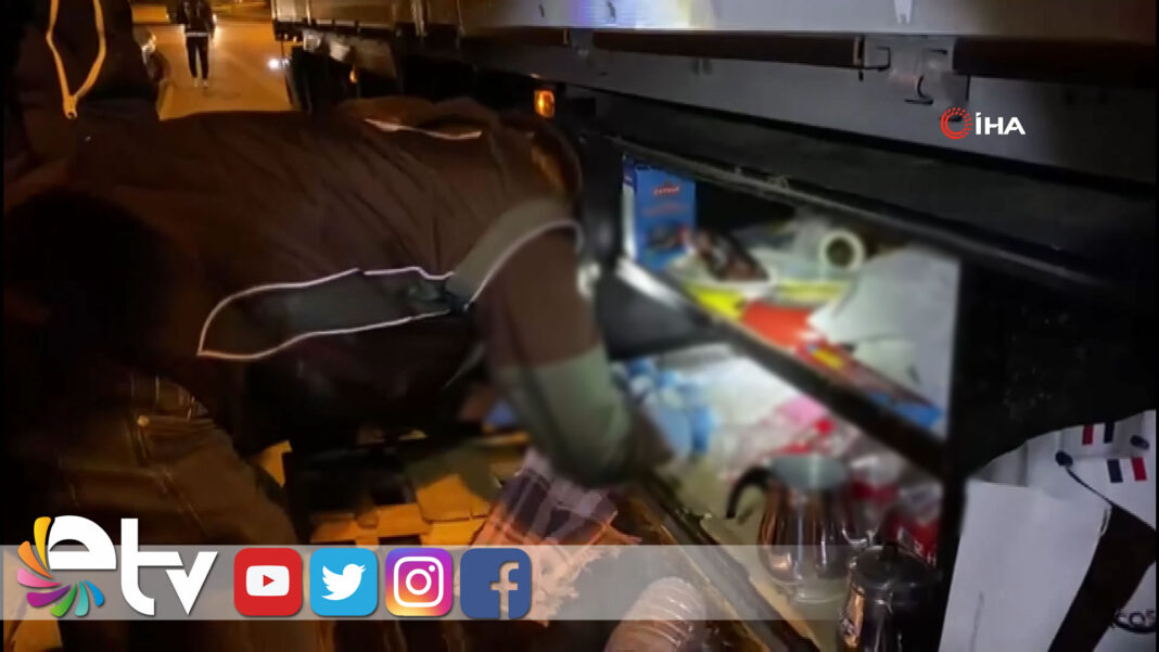 UYUŞTURUCU TAŞIYAN TIRA ŞOK BASKIN