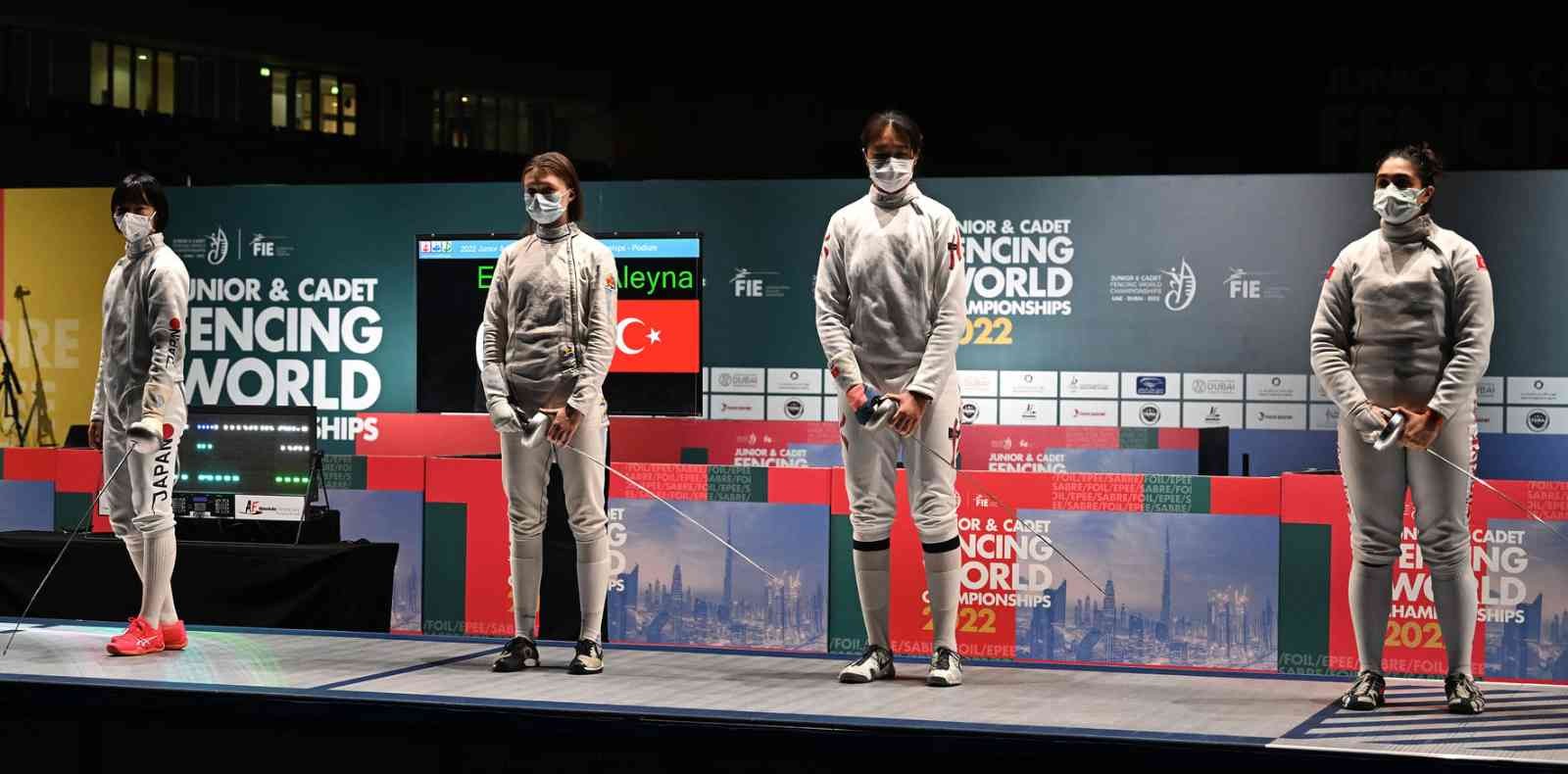 Aleyna Ertürk Dünya şampiyonu Dubai’de devam eden Gençler ve Yıldızlar Dünya Eskrim Şampiyonası’nda bugün yıldız kızlar epede mücadele eden Milli Eskrimci Aleyna Ertürk ...