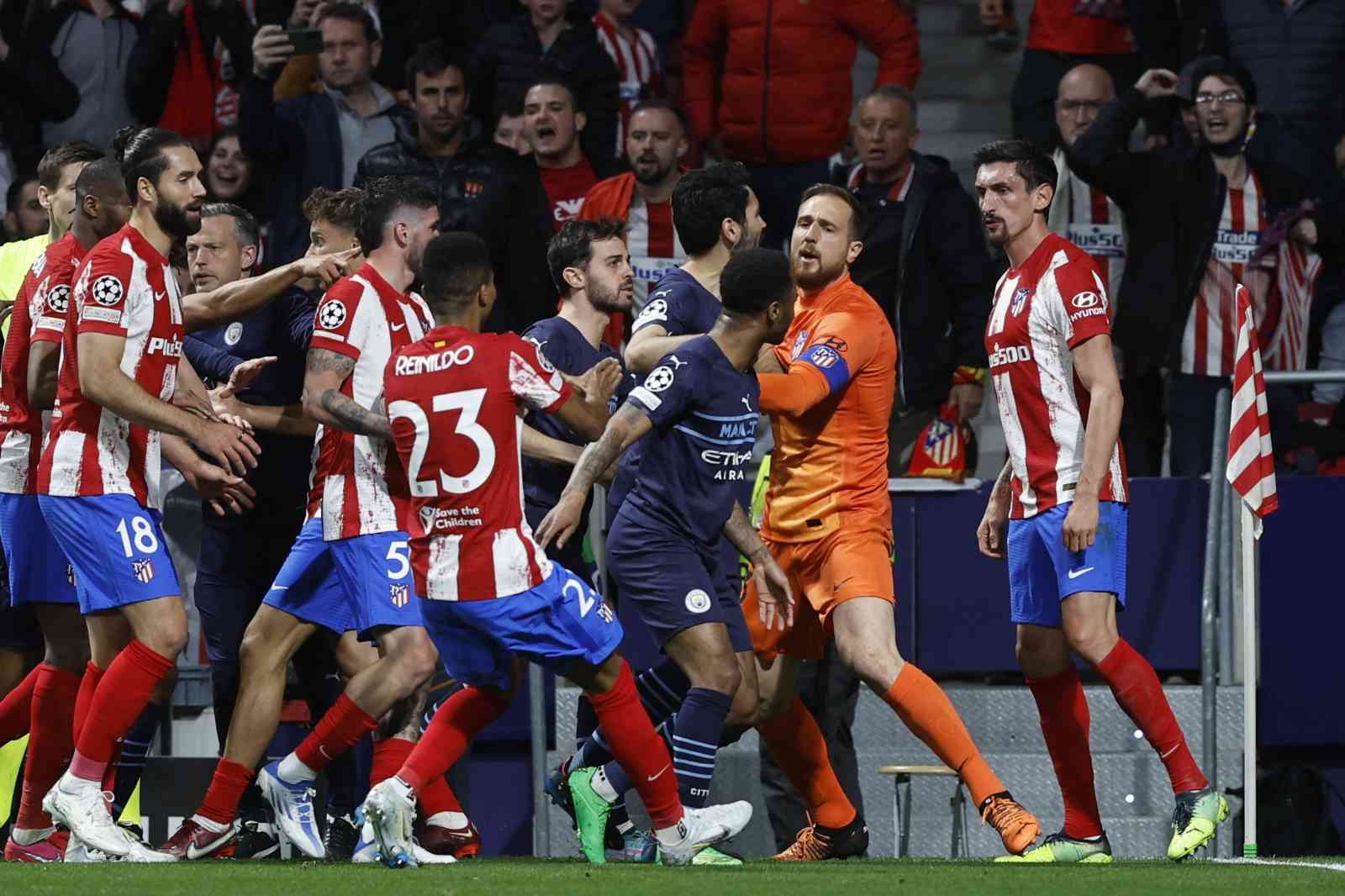 UEFA Şampiyonlar Ligi Çeyrek Final rövanş mücadelesinde İngiliz ekibi Manchester City, İspanya deplasmanında Atletico Madrid ile golsüz berabere ...