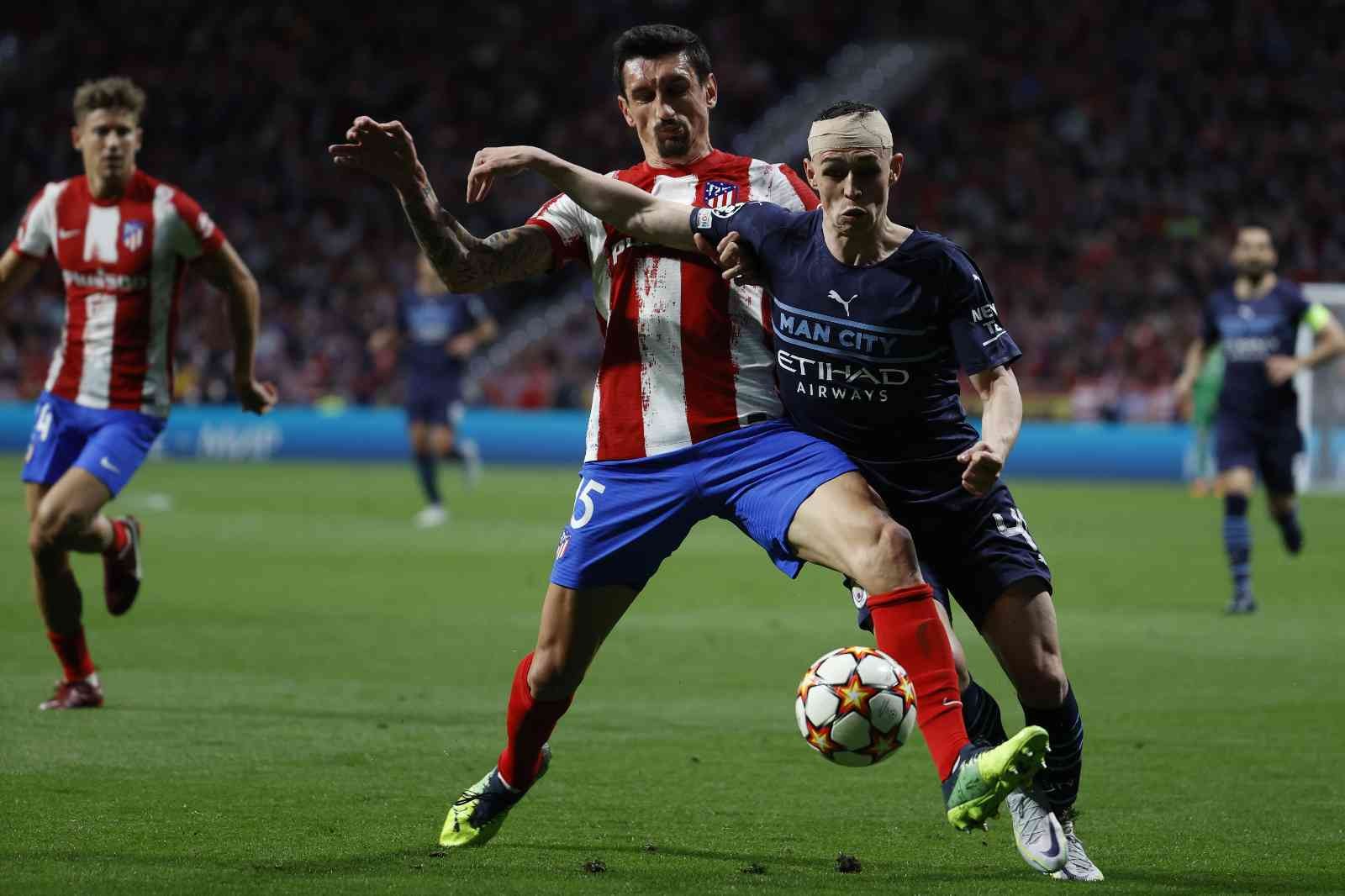 UEFA Şampiyonlar Ligi Çeyrek Final rövanş mücadelesinde İngiliz ekibi Manchester City, İspanya deplasmanında Atletico Madrid ile golsüz berabere ...