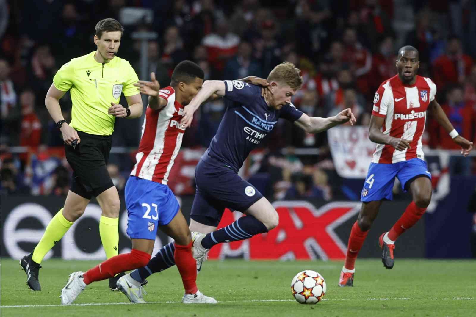 UEFA Şampiyonlar Ligi Çeyrek Final rövanş mücadelesinde İngiliz ekibi Manchester City, İspanya deplasmanında Atletico Madrid ile golsüz berabere ...