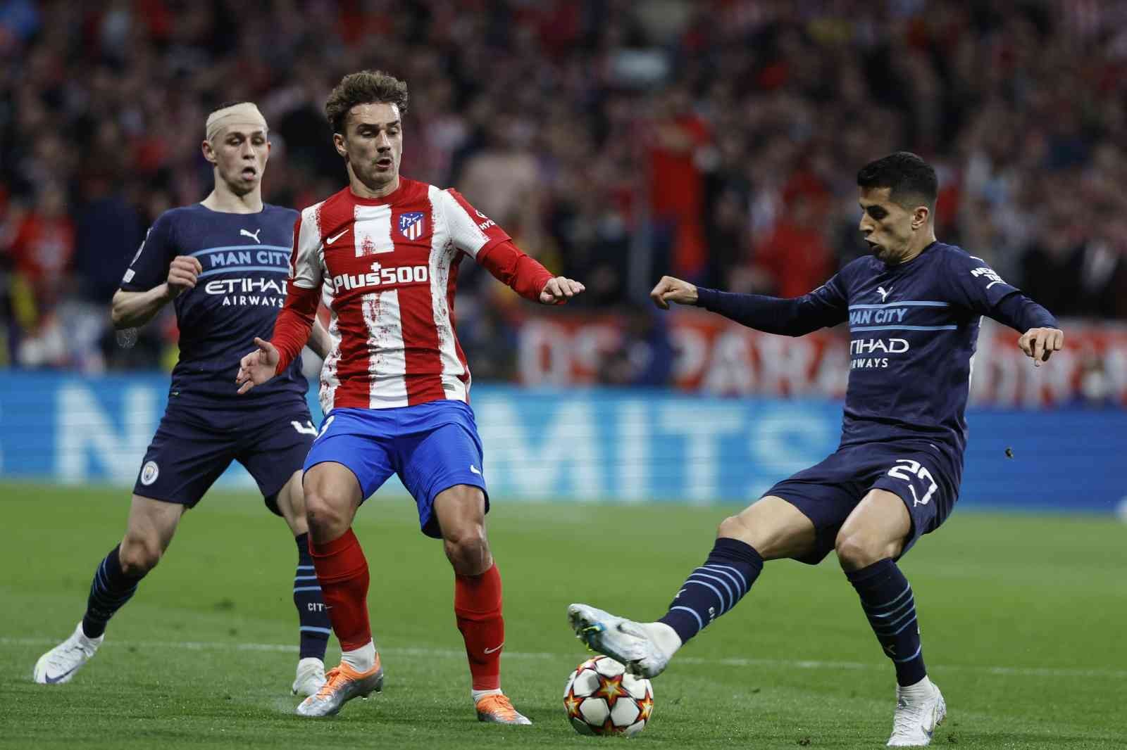 UEFA Şampiyonlar Ligi Çeyrek Final rövanş mücadelesinde İngiliz ekibi Manchester City, İspanya deplasmanında Atletico Madrid ile golsüz berabere ...