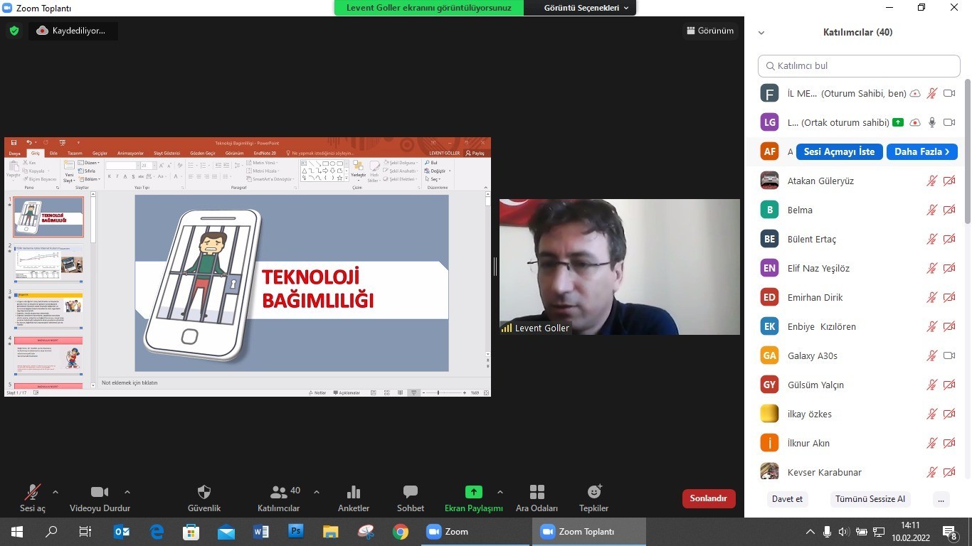 Öğretim Görevlisi Göller’den velilere "Teknoloji Bağımlılığı" konulu seminer Edirne Milli Eğitim Müdürlüğü’nün 2023 Eğitim Vizyonu Projelerinden "Veli Akademileri" Projesi çerçevesinde düzenlene seminere, Trakya ...