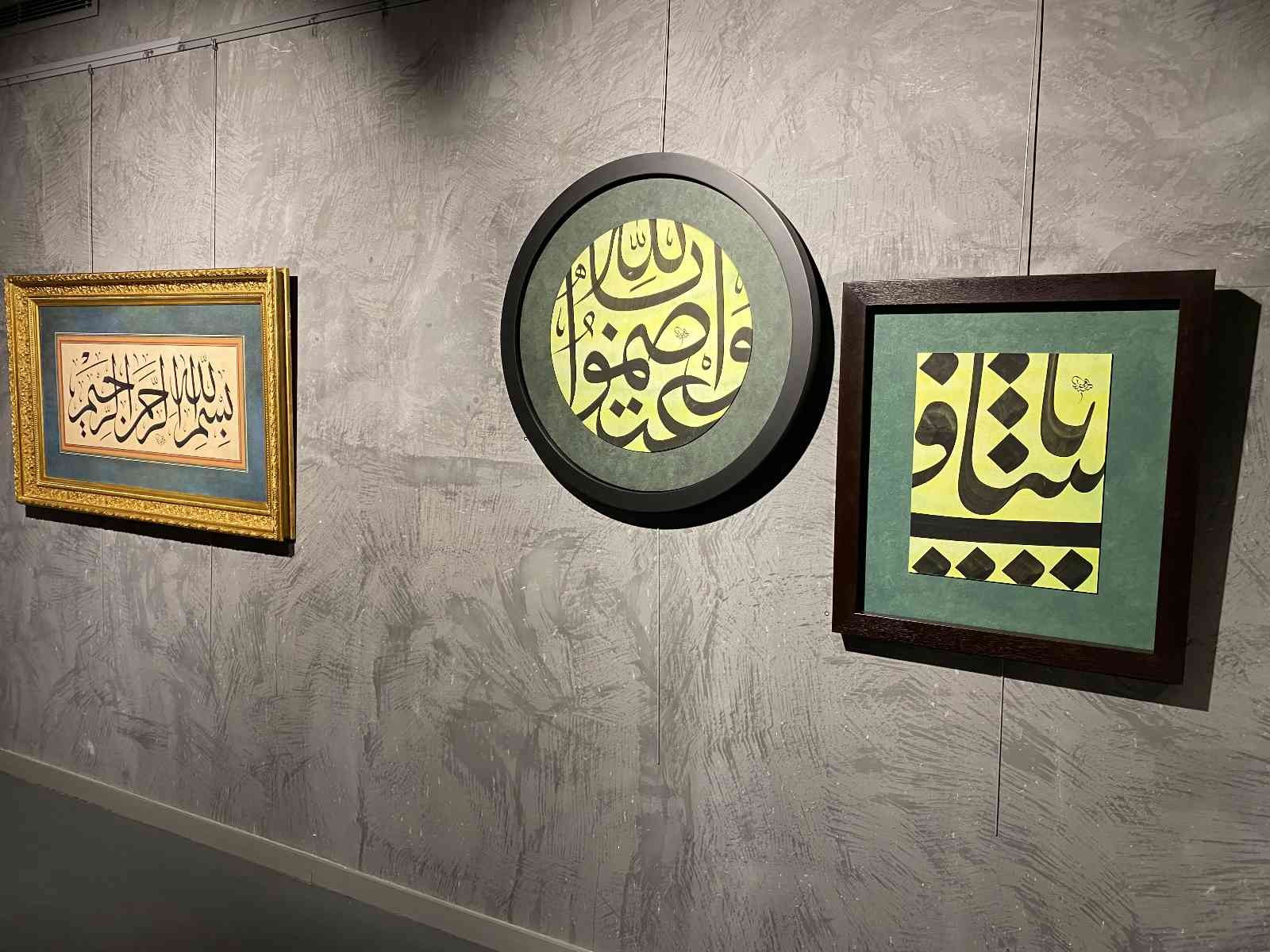 Üsküdar’ı, bir kültür sanat semti haline getiren Üsküdar Belediyesi, Efdaluddin Kılıç’ın eserlerinden oluşan ’Denizler Mürekkep Olsa’ hat ...