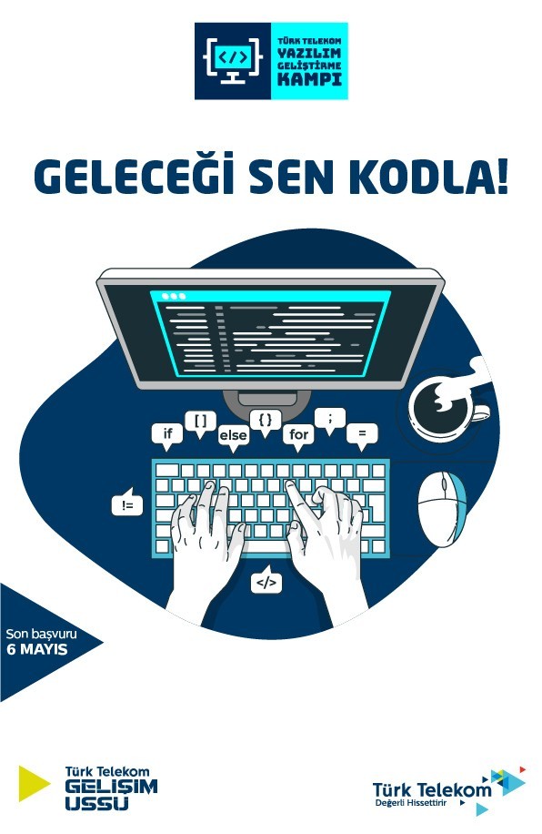 Türk Telekom, yazılım alanında kendisini geliştirmek isteyen gençler için Yazılım Geliştirme Kampı düzenliyor. Mikroservis Mimarisi odağında ...