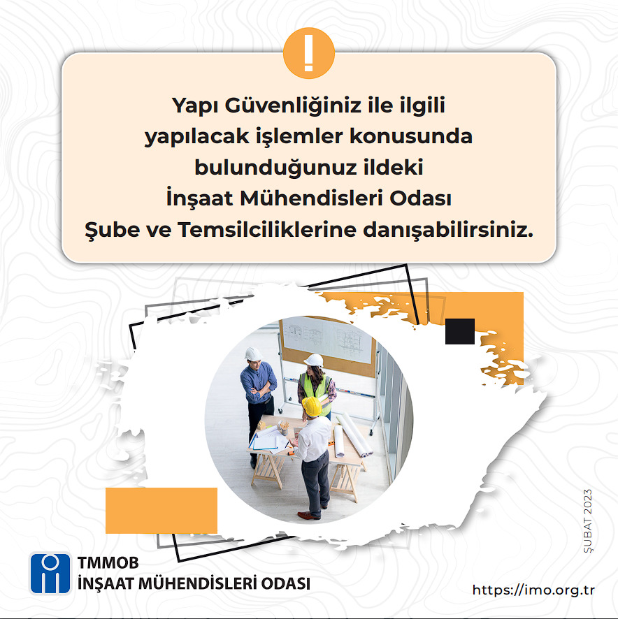 ‘EVİM DEPREME KARŞI GÜVENLİ Mİ?’ DİYE DÜŞÜNENLER NE YAPMALI? Kahramanmaraş’ta meydana gelen depremlerin ardından başka illerde yaşayan vatandaşlar da, evlerinin güvenli olup olmadığını öğrenmek için TMMOB İnşaat Mühendisleri Odalarına başvuruyor. ‘Güvenli ev’ konusunda çok sayıda soru aldıklarını belirten TMMOB İnşaat Mühendisleri Odası Edirne İl Temsilcisi Kadir Aydoğdu, “Öncelikli olarak yaptırılması gereken bina performans analizidir. Bu analizlerin il merkezi ve ilçelerde faaliyet gösteren İş Yeri Tescil Belgesi ve Serbest İnşaat Mühendisliği belgesine sahip bürolara yaptırılması mümkündür.” dedi.