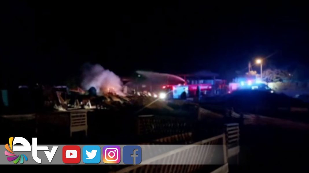 UZUNKÖPRÜ’DE KERESTE DÜKKANINDA YANGIN