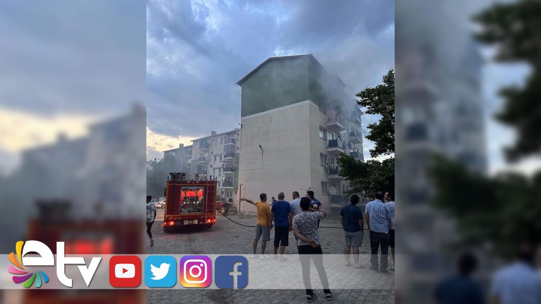 POLİS-LOJMAN-YANGIN