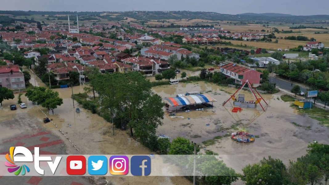 TATİL-BELDESİ-ERİKLİ,-SULAR-ALTINDA-KALDI