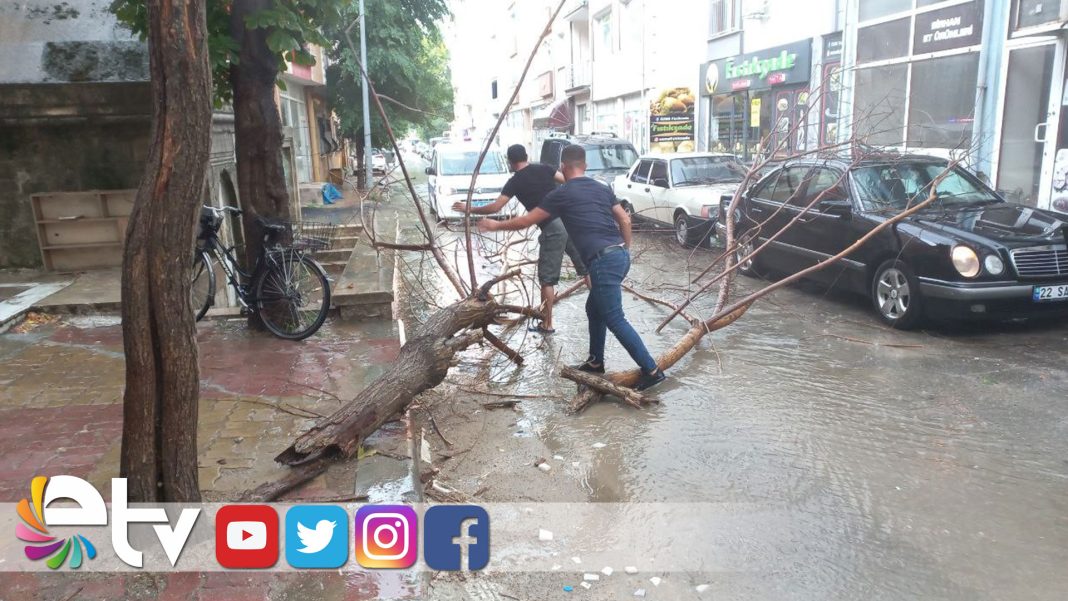 EDİRNE’DE-SAĞANAK-YAĞIŞ-ETKİLİ-OLDU