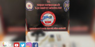 PARK HALİNDEKİ ARAÇTA UYUŞTURUCU, TABANCA VE MERMİ BULUNDU