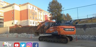 OKULUN 100 METRELİK İSTİNAT DUVARI YENİLENİYOR