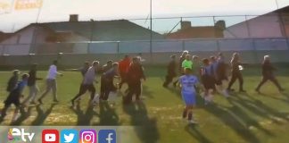 TARAFTARLAR SAHAYA İNDİ MAÇ TATİL EDİLDİ