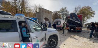 SELİMİYE CAMİİ RESTORASYONUNDA DÜŞEN İŞÇİ YARALANDI