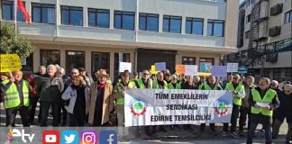 EMEKLİLERDEN EDİRNE’DE ORTAK SES: “ADİL BÜTÇE, İNSANCA YAŞAM İSTİYORUZ”