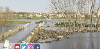 POLİSİ GÖRE GÖRE TEHLİKELİ KÖPRÜDEN GEÇTİLER: SUYA DÜŞME TEHLİKESİ ATLATTILAR