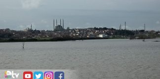 SELİMİYE CAMİİ, GÖLE DÖNEN TARLALARDAN İSTANBUL’DAKİ SULTANAHMET’İ ANDIRDI