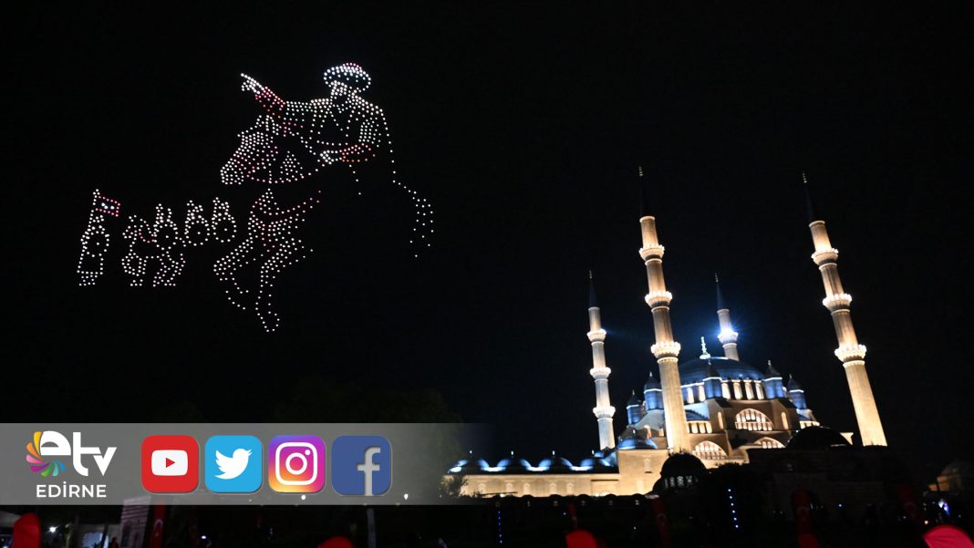 EDİRNE’DE-FETİH-COŞKUSU-SAĞANAK-ALTINDA-YAŞANDI