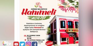 Kadın Edirne Hanımeli Kapılarını Açıyor