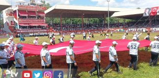 Kırkpınar’da Dev Türk Bayrağıyla Anlamlı Seremoni